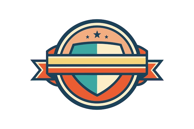 Retro Badge vector art illustration