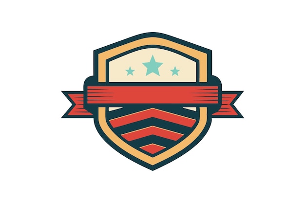 Retro Badge vector art illustration