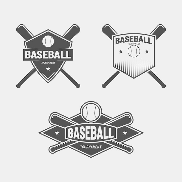 Retro Baseball Badge