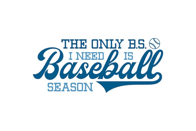 Vector retro baseball quote typography design