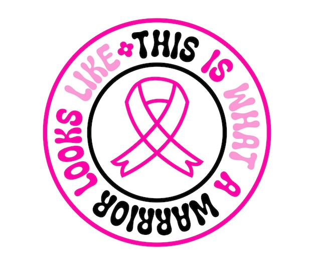 Retro Breast Cancer Awareness Svg Design File