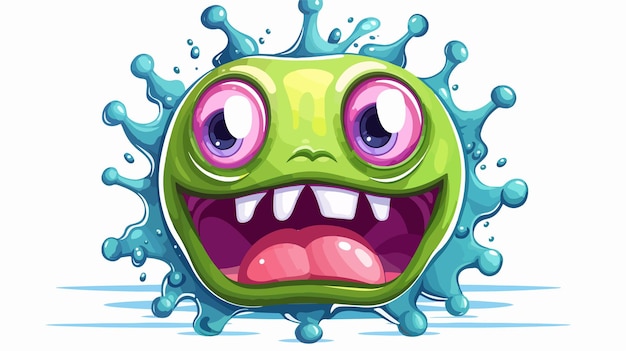 Retro Cartoon Germ Stock Illustration