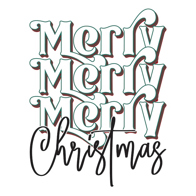 Retro Christmas Svg Design