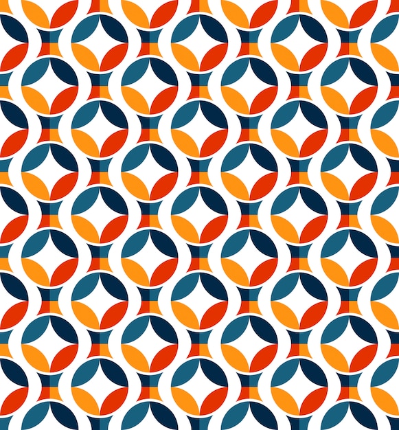 Retro colorful seamless pattern