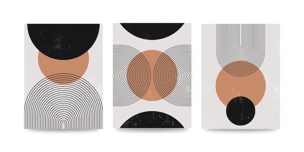 retro cover set geometric