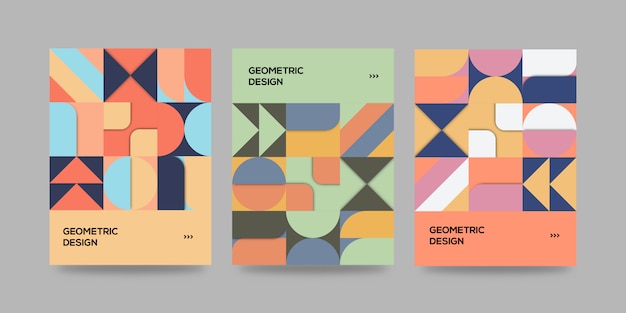 Retro cover set geometric