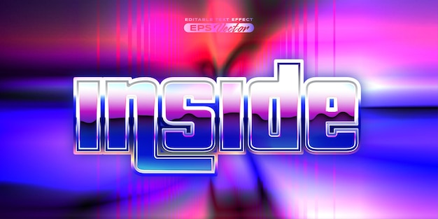 Retro editable text effect style inside futuristic 80s vibrant theme with experimental background ideal for poster flyer social media post with give them the rad 1980s touch