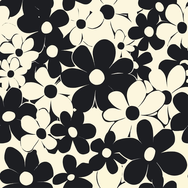 retro floral pattern wallpaper flower design