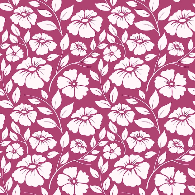 Retro flower seamless pattern background