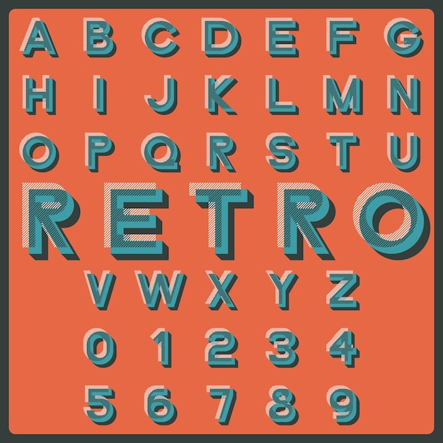 Retro font