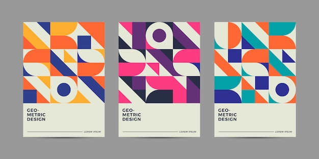 Retro Geometric Cover Design