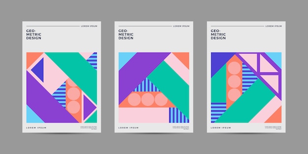 Retro Geometric Cover set