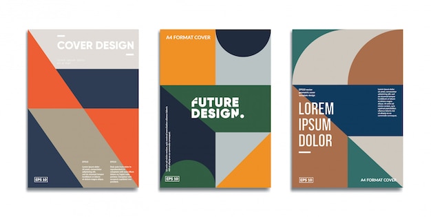 Retro geometric covers set