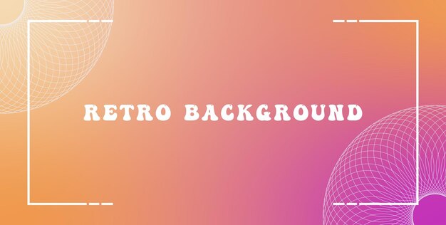 retro gradient background trendy