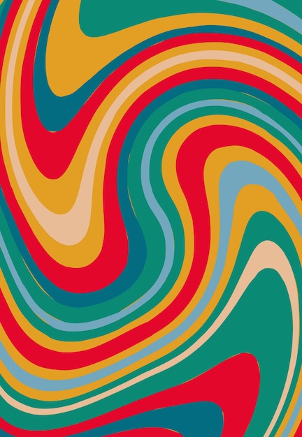 Retro groovy psychedelic marble background