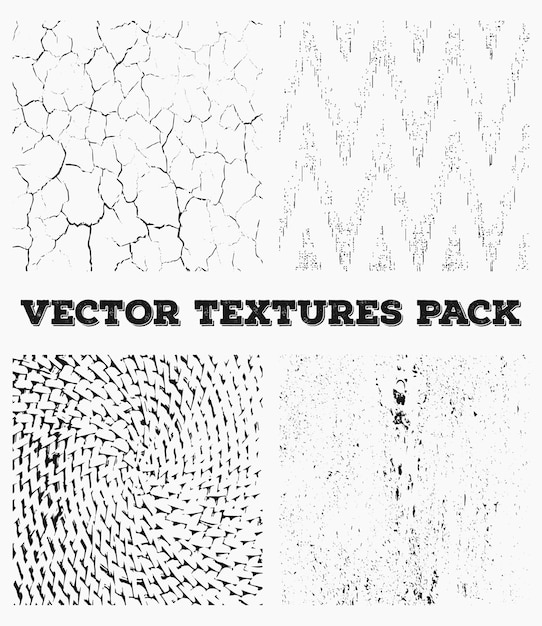 Vector retro grunge frames collection