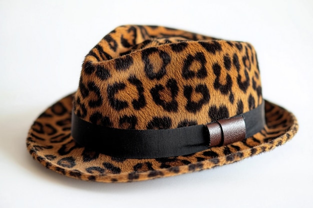 retro hat isolated on white tiger print hat Leopard pattern hat Leopard pattern hat isolated on whit