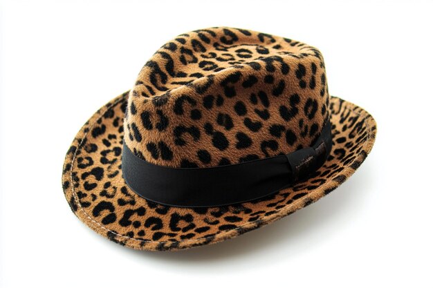 retro hat isolated on white tiger print hat Leopard pattern hat Leopard pattern hat isolated on whit