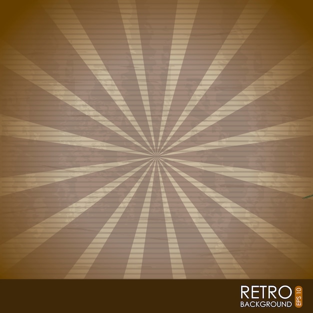 Vector retro illustration  over pattern background vector