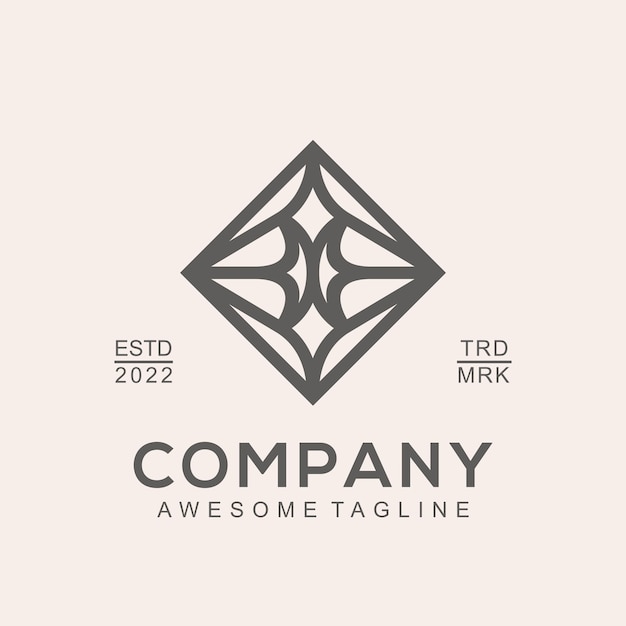 Retro logo template