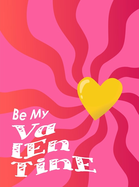 Retro love heart valentine background