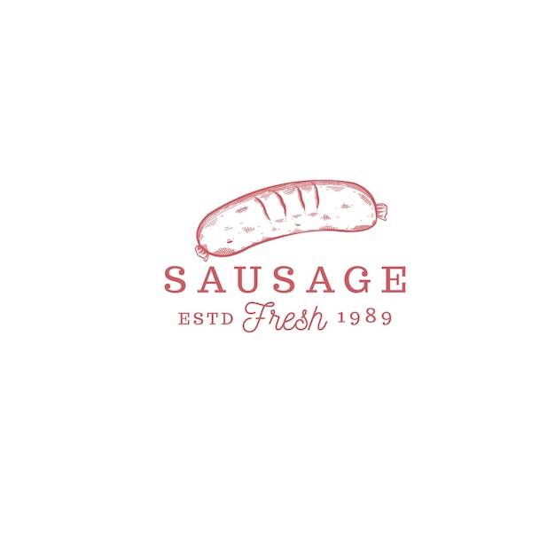 Retro meat sausage