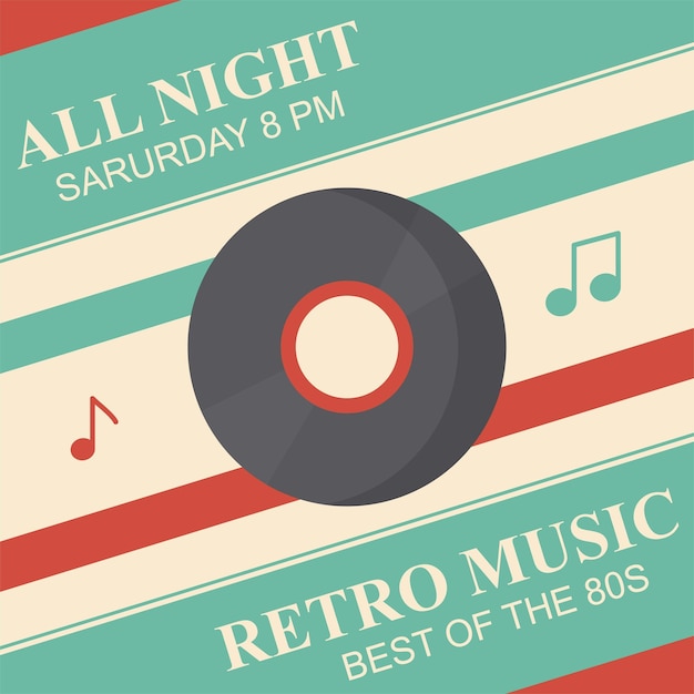 Retro Music Night Poster