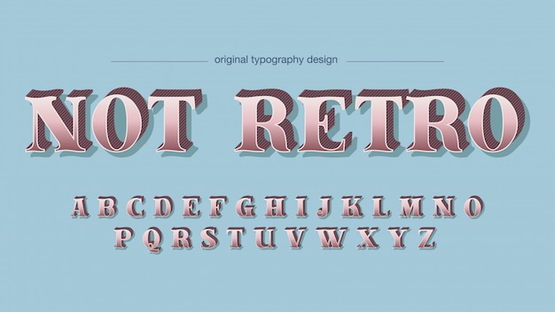 Retro Pastel Color Scheme Typography