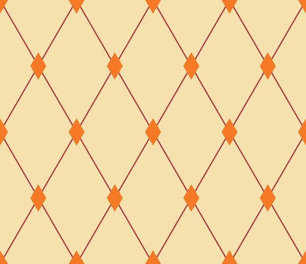 Retro seamless pattern. Rhombus background for fabric print, wallpaper design