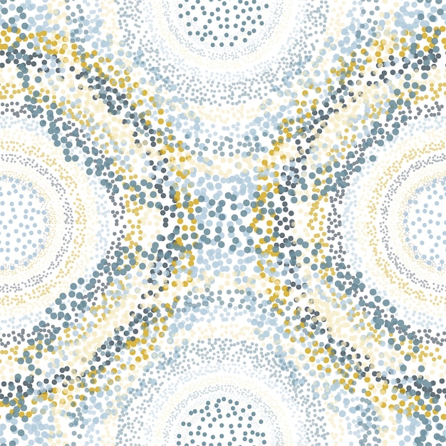 Retro Seamless Pattern with Circles