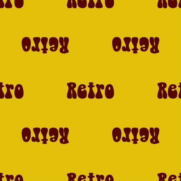 Retro seamless patterns retro 70s, great design for any purposes. Seamless