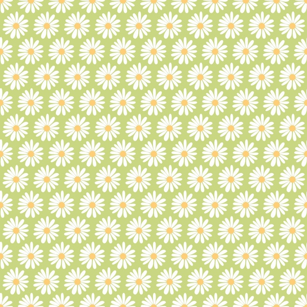 RETRO STENCIL FLORAL SEAMLESS PATTERN