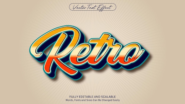 RETRO AND SUMMER VIBE EDITABLE TEXT EFFECT