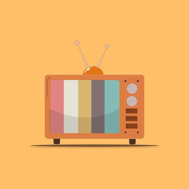 Retro television vector illustration