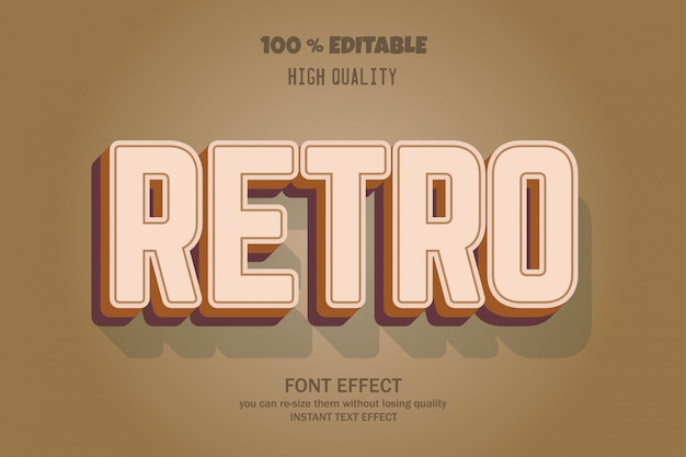 Retro text style