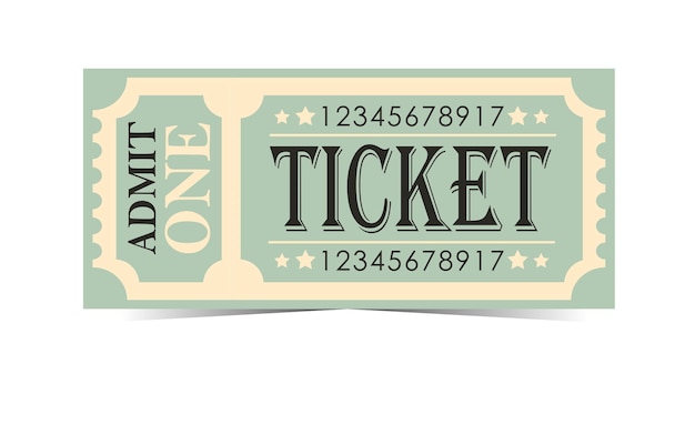 Retro ticket templates