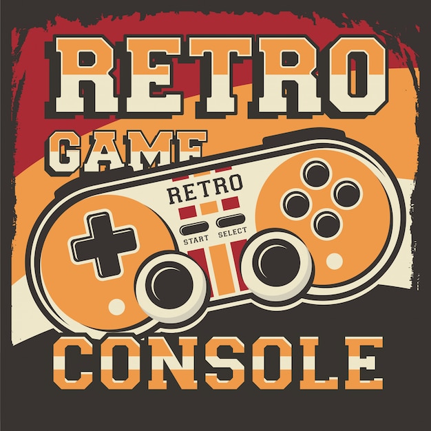 Retro Video Game Console Signage Poster