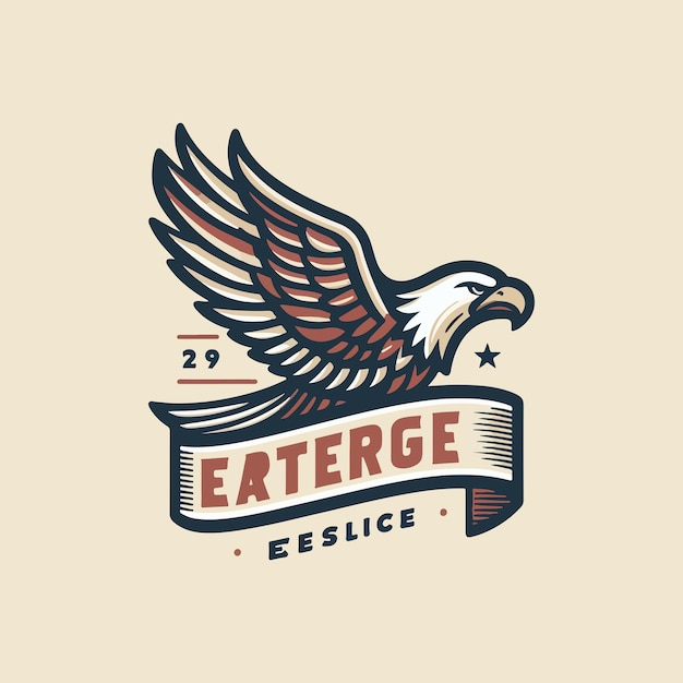 retro vintage eagle symbol emblem