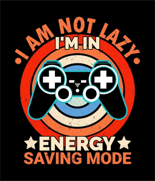 Retro vintage gaming t-shirt design