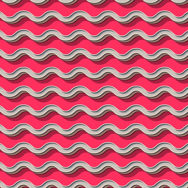 Retro waves pattern, abstract geometric background in 80s, 90s style. Geometrical simple illustration