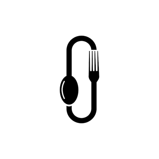 Reusable spoon and fork recycling logo