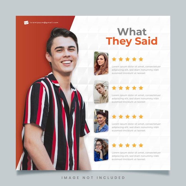 Review Customer Post Instagram Template