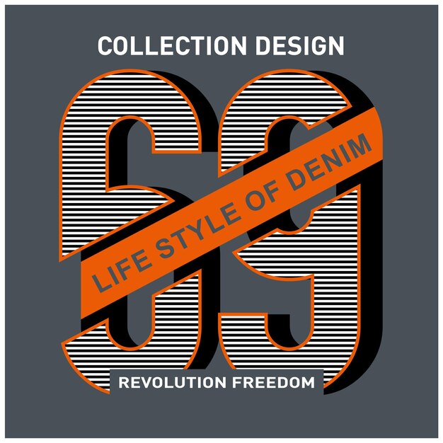 Vector revolution freedom typography design with number t shirt design