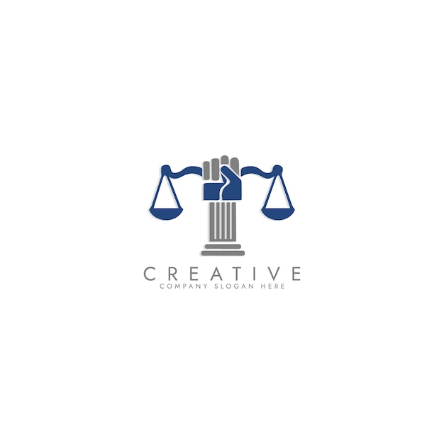 Revolution justice logo concept Law firm logo design Lawyer logo vector template