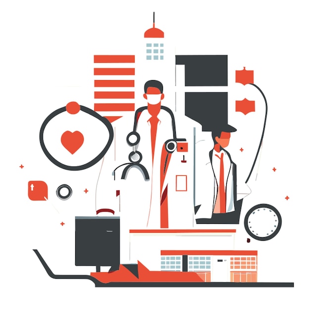 Vector revolutionizing medical care vector illustration flat 2