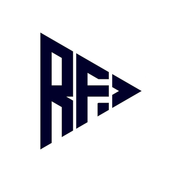 Vector rf letter logo design