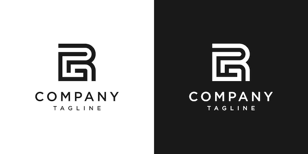 rg monogram logo icon symbol template