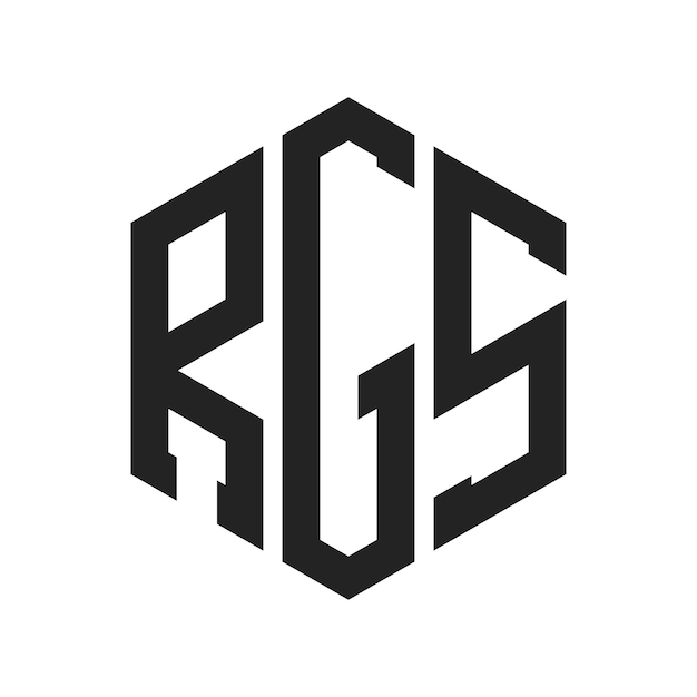 RGS Logo Design Initial Letter RGS Monogram Logo using Hexagon shape