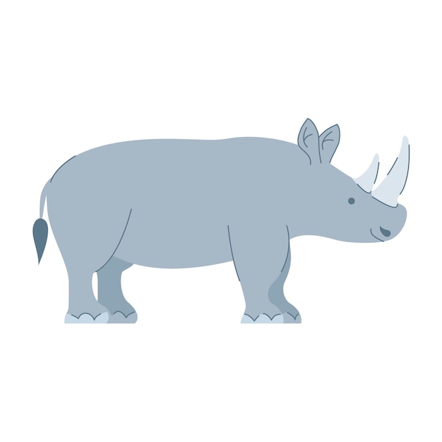 Rhino cartoon vector