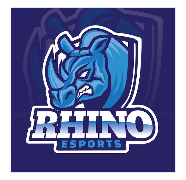 Rhino E Sport Gaming Logo Design